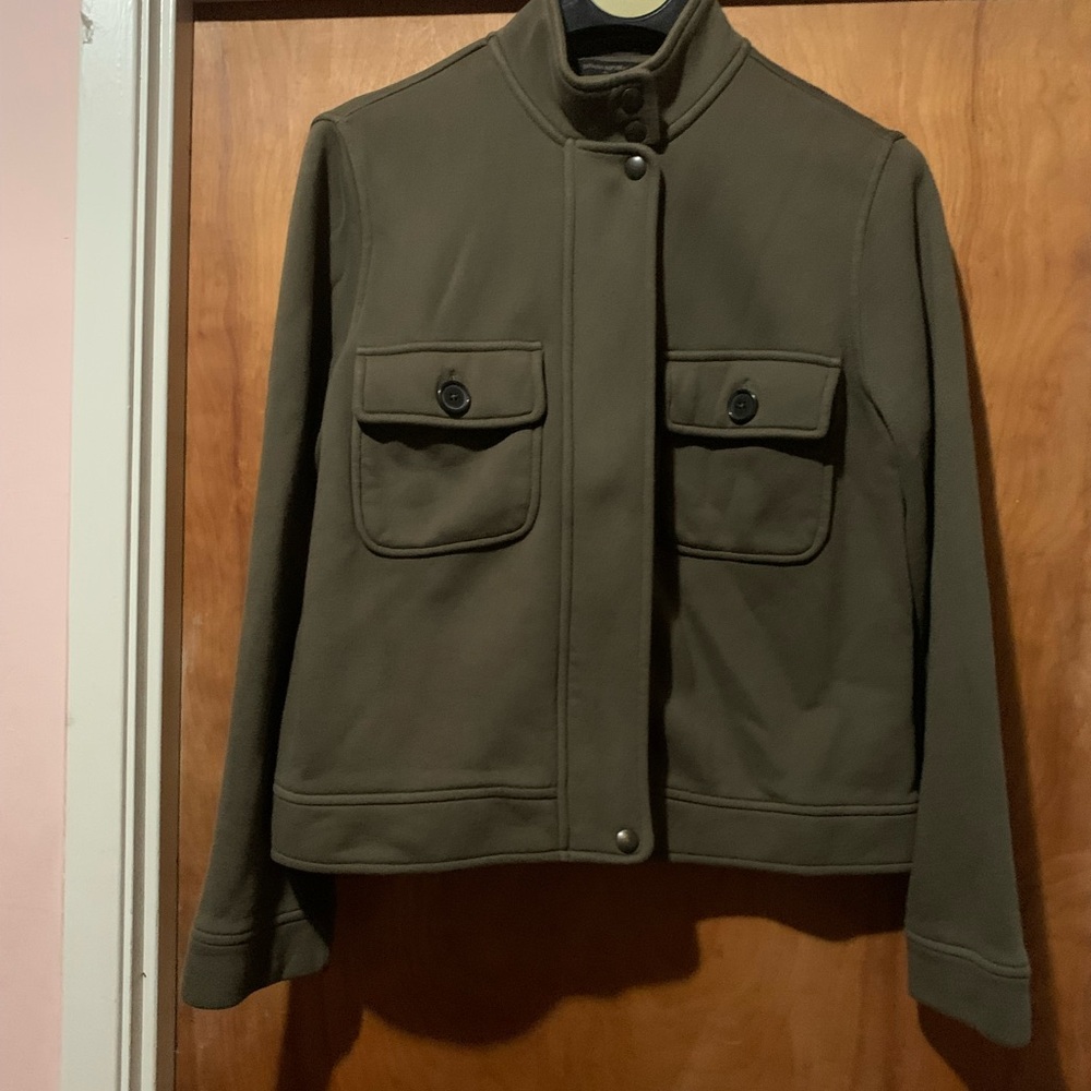 Olive Green Military Style Jacket
